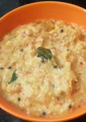 A picture of Erulli kadle chutney.
