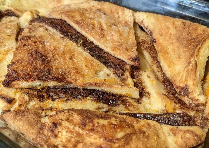 Chocolate Orange Bread and butter Pudding