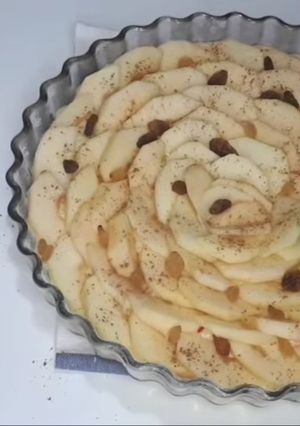 صورة لوصفة كيكة التفاح