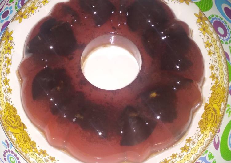 Agar agar coklat combine oreo vanila