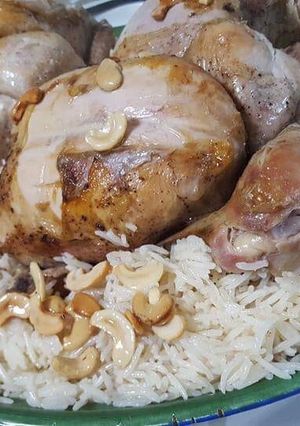 صورة لوصفة رز مبهر مع الدجاج المشوي