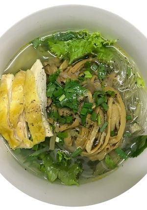 Hình của món Miến măng gà.