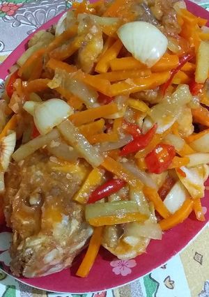 Foto resep Giant nila asam manis pedas