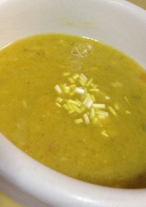 A picture of Squash Soup base - vegetarian or not.