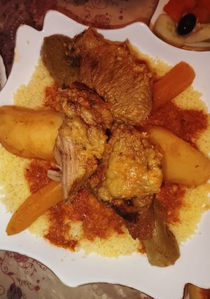 صورة لوصفة كسكس بلحم 😋🇩🇿