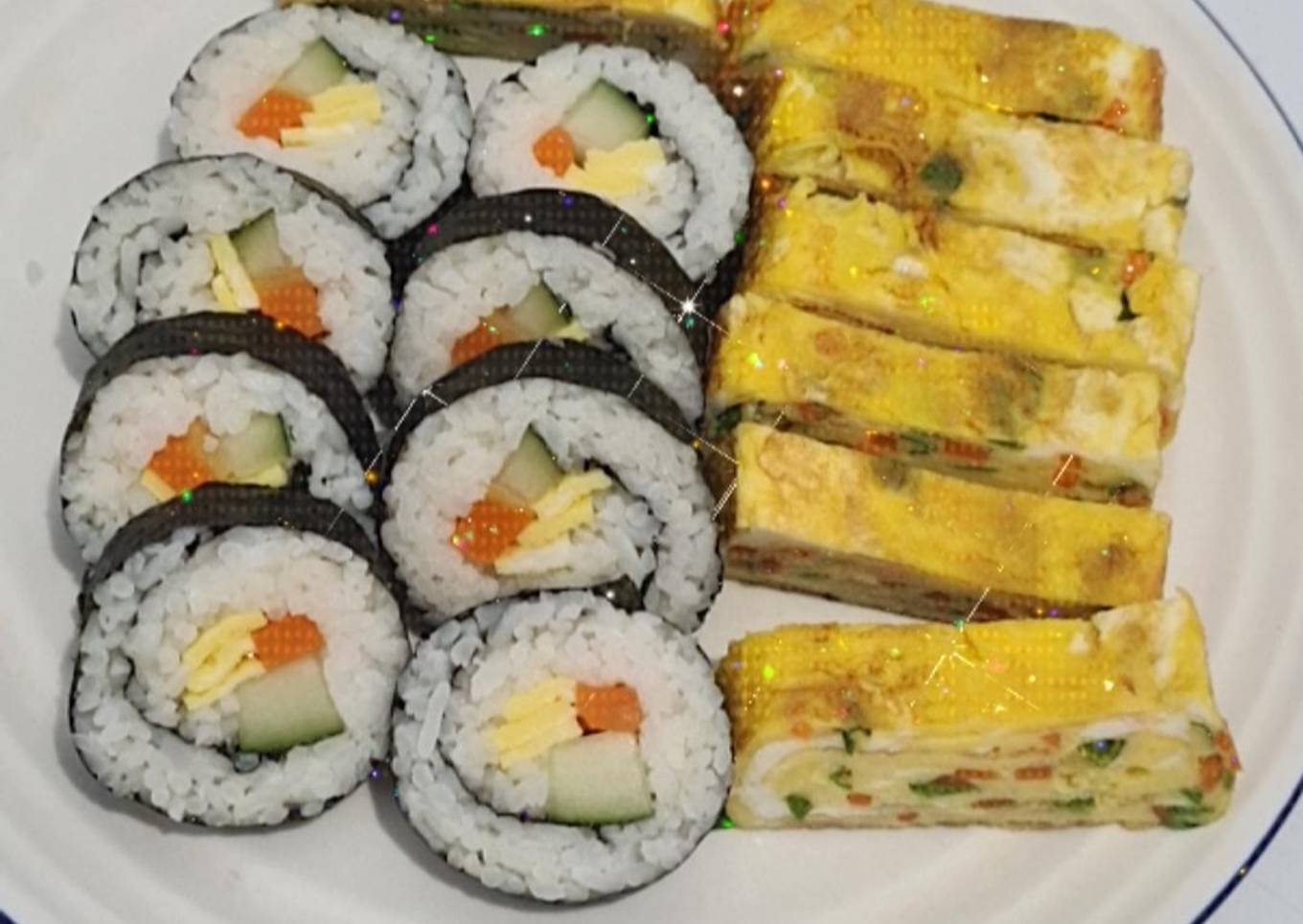 GIMBAP dan Telur Gulung