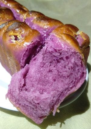 Foto resep Roti Sobek Ubi Ungu