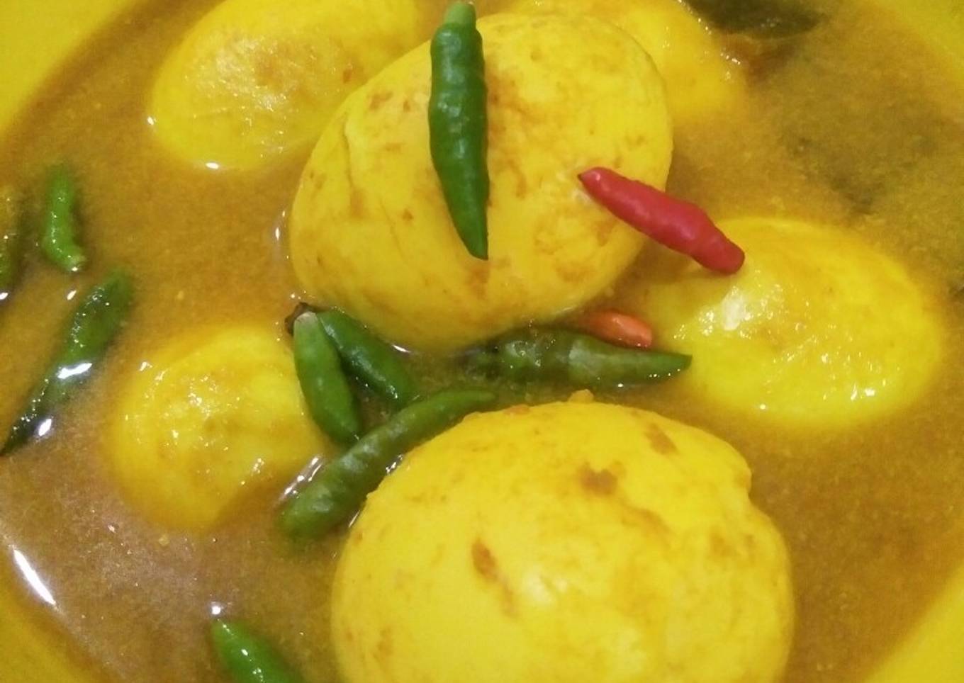 Gulai telur tanpa santan