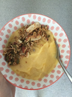 A picture of Tropical smoothie bowl.