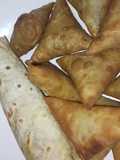 Chicken & potatoe samosa and a simple Shawarma(سمبوسة الدجاج والبطاطس وببقية المكونات عملت شاورما)