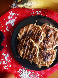 Una foto de Tortitas de plátano (3 ingredientes)