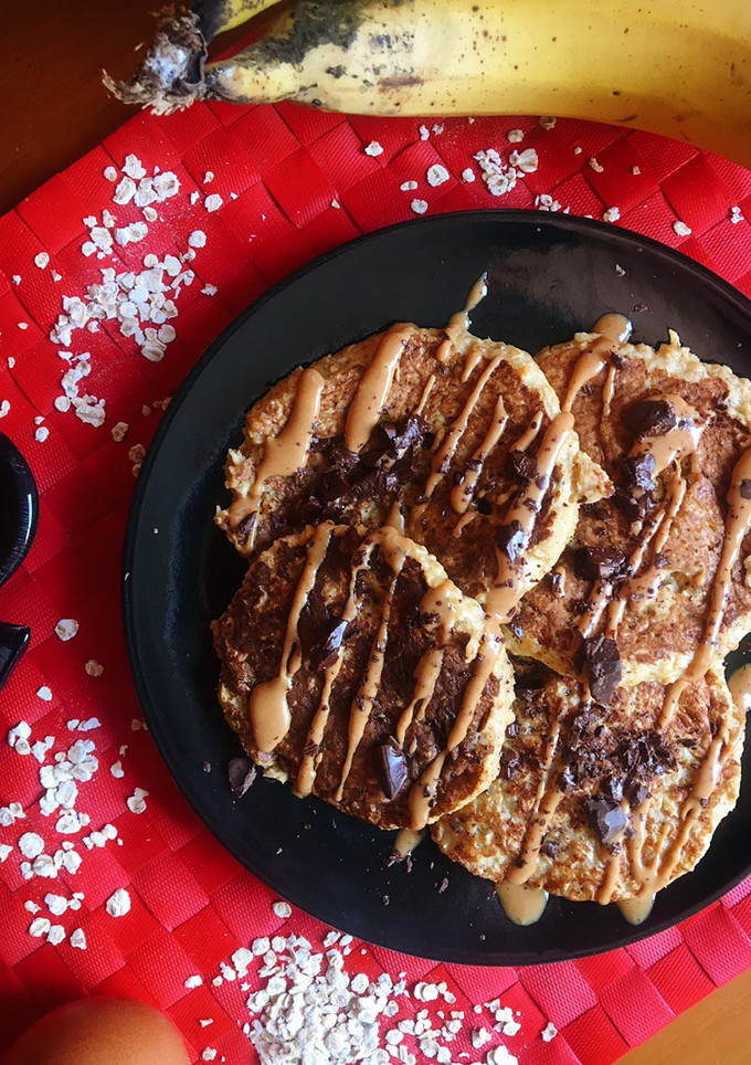 Una foto de Tortitas de plátano (3 ingredientes)