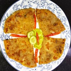 Karachi Cheesy Masala Paratha 😋 A picture of Karachi Cheesy Masala Paratha 😋.