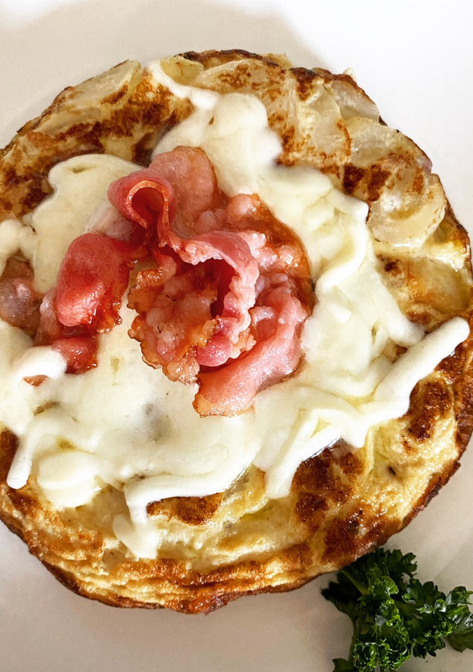 Una foto de Tortilla española keto