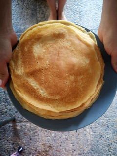 Una foto de Crepes con harina de espelta en Thermomix
