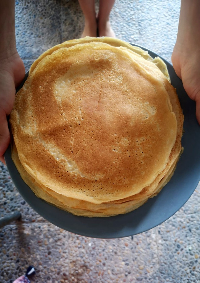Una foto de Crepes con harina de espelta en Thermomix