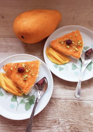 A picture of Mango 🥭 ice cream 🍦.