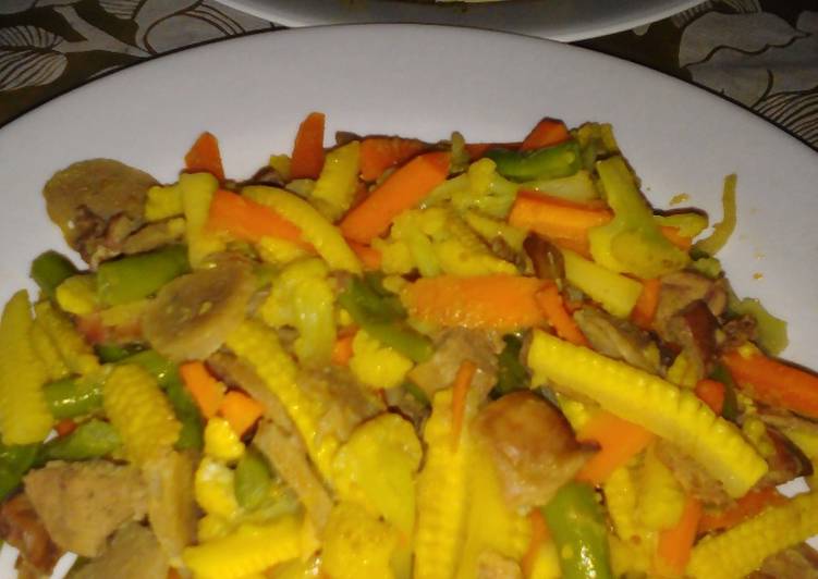 Proses meracik Tumis Ati ampela bakso jangel untuk anak, Bikin Ngiler