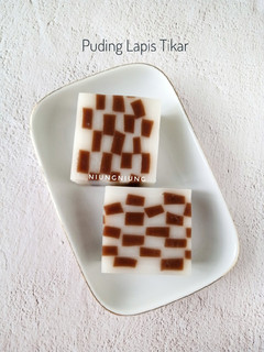 Foto resep Puding Lapis tikar