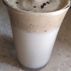 A picture of Dalgona coffee.