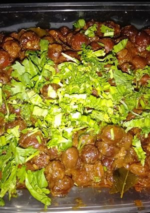 A picture of Memoni special cholay.