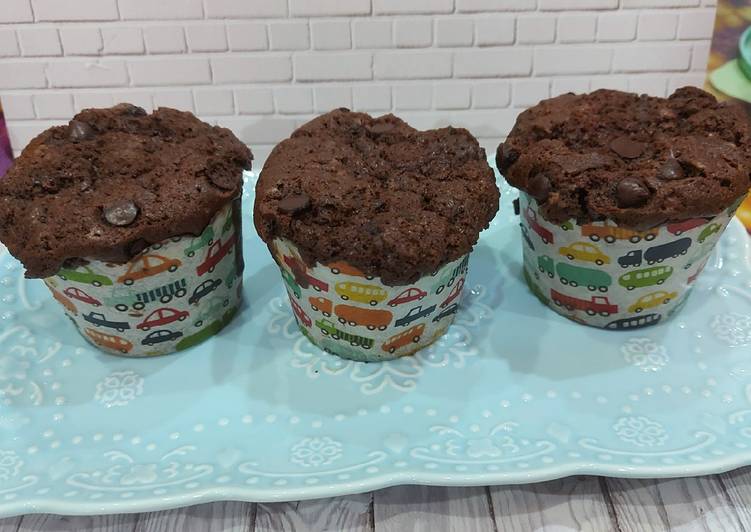 Muffin Coklat Tanpa Mixer