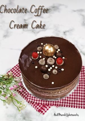 Foto resep Chocolate Coffee Cream Cake