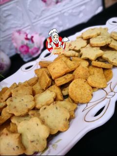 صورة لوصفة كعك مالح بالجبن وبثلاث نكهات
