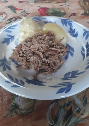 Una foto de Changle con papitas cocidas 😋