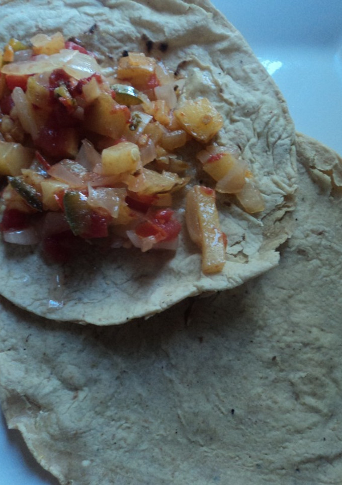 Una foto de Papas a la Mexicana fritas las tías