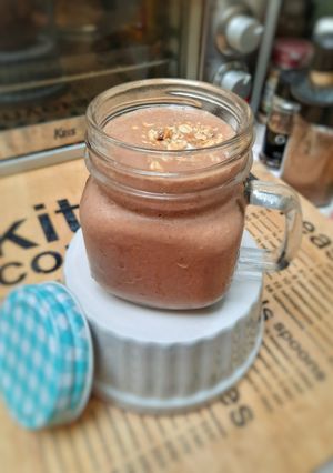 Foto resep Snickers Protein Smoothie