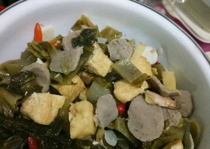 Resep Sayur Asin Acar Sawi Pahit Oleh Shella Thennia Cookpad