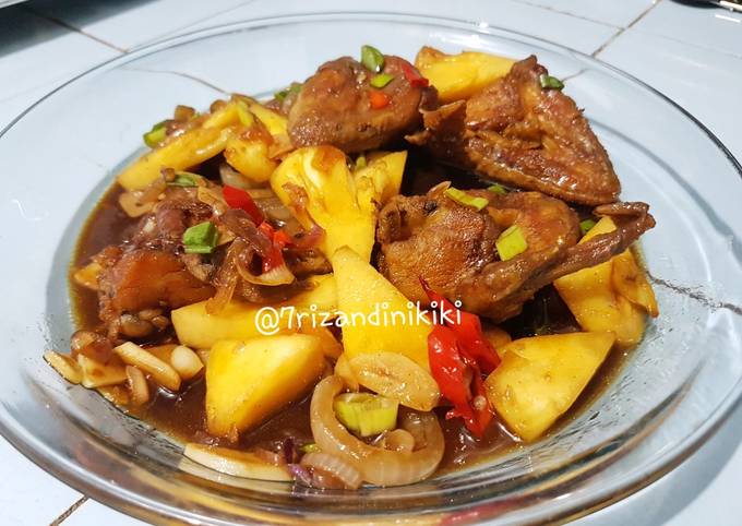 Tumis ayam nanas