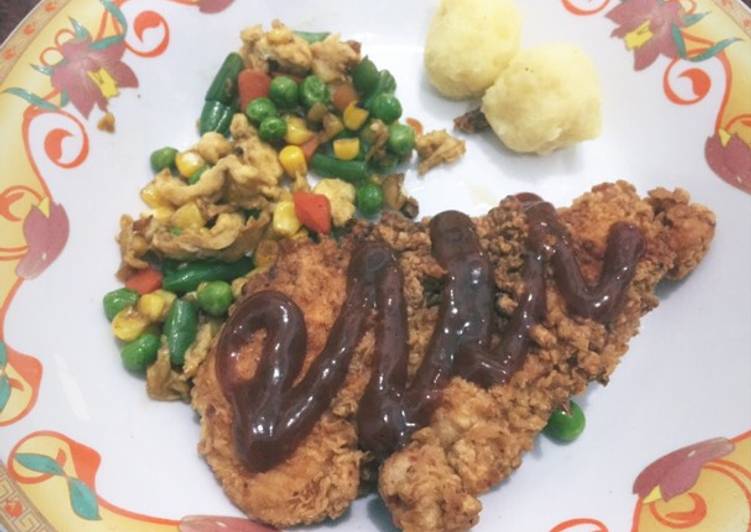 12 Resep: Chicken Steak A la Rumahan #BikinRamadanBerkesan yang Lezat Sekali!