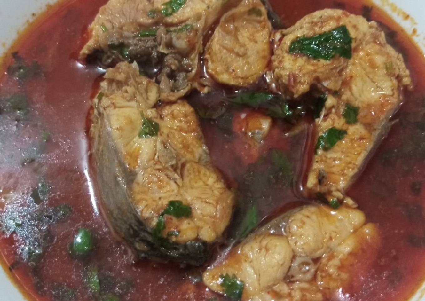 Simple fish ka salan