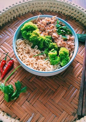 Hình của món Mì xào ruốc.