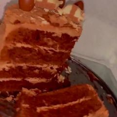 A picture of Kinder Chocolate Cake.