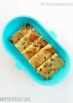 Foto resep Spinach Potato Frittata - MPASI