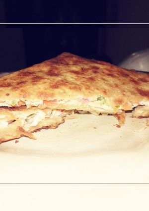 A picture of Mughalai paratha😋😋.