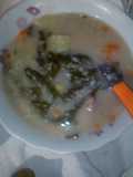 Sopa de moron con pollo y yuyo