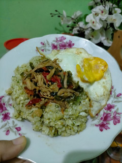 Foto resep Nasi goreng sambal ijo