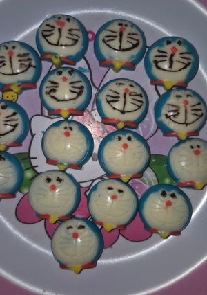Foto resep Coklat Praline Karakter Doraemon