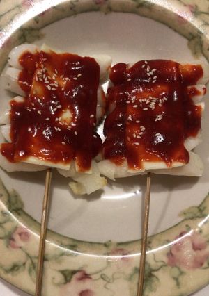 Foto resep 떡꼬치 (Tteok-kkochi / Rice Cake Skewer)