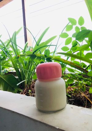 Hình của món Sữa khoai lang đậu phộng macca.