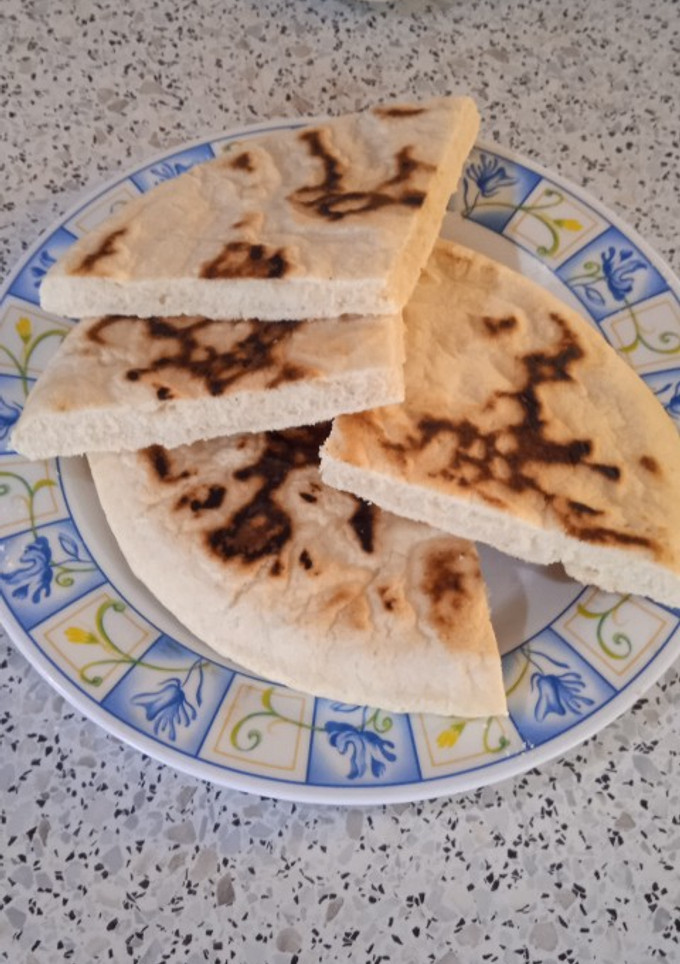 Una foto de Pan express sin gluten en sartén