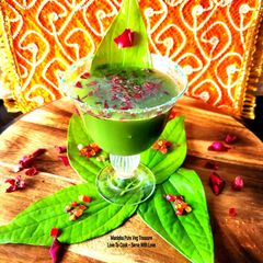 A picture of Rose Gulkand Paan Pasand Festive Mocktail - Fizzy Mouthfreshner Paan Flavor Mocktail - 5 Minutes.