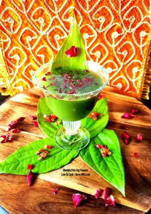 A picture of Rose Gulkand Paan Pasand Festive Mocktail - Fizzy Mouthfreshner Paan Flavor Mocktail - 5 Minutes.
