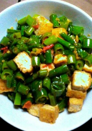 Foto resep Tumis Kucai dan Tahu