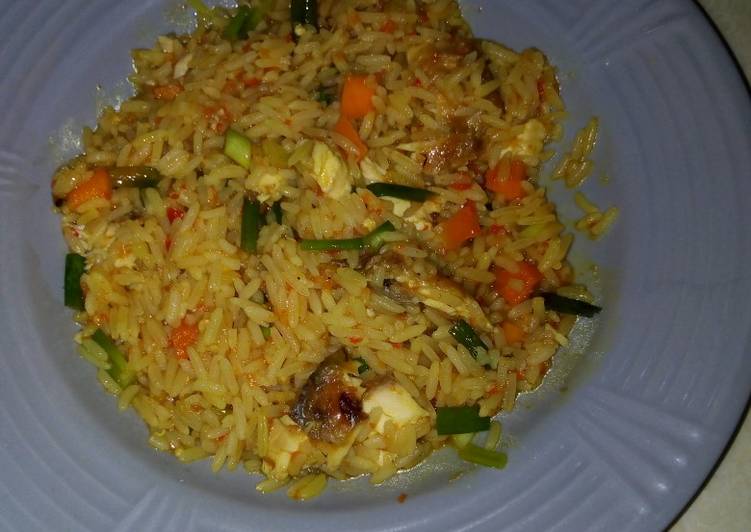 Recipe: Perfect Jellope Rice with fish