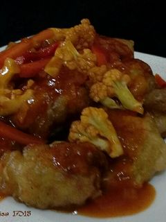 Foto resep Ayam Goreng Tepung Saos Asam Manis